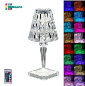 أباجورة الماس الأكريليك مع إضاءة LED