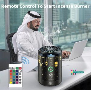 مبخرة الكترونية تعمل باللمس مع ريموت كنترول