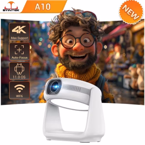 بروجيكتور K1 الذكي المحمول بدقة 1080P ودعم 4K من كويت ماركت