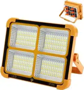 مصباح طوارئ LED مع إشارات حمراء وزرقاء وامضة – تصميم متين IP66