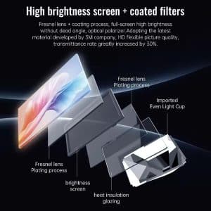 Rechargeable mini projector for home, travel, and outdoor use