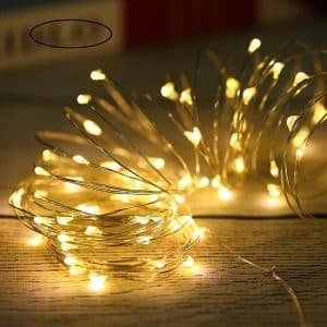 Warm white Fairy Lights string with flexible copper wire