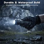 كشاف P90 التكتيكي المطور - بطارية 8800mAh وهيكل ألمنيوم صلب - حل مثالي لانقطاع الكهرباء - الصورة 5