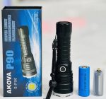 كشاف P90 التكتيكي المطور - بطارية 8800mAh وهيكل ألمنيوم صلب - حل مثالي لانقطاع الكهرباء - الصورة 6