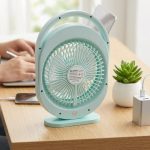 المروحة الذكية المتنقلة 2 في 1 – تهوية منعشة وإضاءة LED قوية - قابلة لإعادة الشحن - الصورة 2