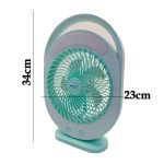 المروحة الذكية المتنقلة 2 في 1 – تهوية منعشة وإضاءة LED قوية - قابلة لإعادة الشحن - الصورة 3