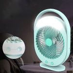 المروحة الذكية المتنقلة 2 في 1 – تهوية منعشة وإضاءة LED قوية - قابلة لإعادة الشحن - الصورة 4